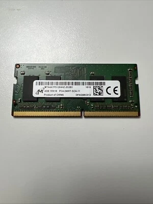 MICRON Hp OEM LAPTOP So-DIMM 4GB DDR4 PC4-2400T 1R x 16 MTA4ATF51264HZ-2G3B1 - Image 1 of 2
