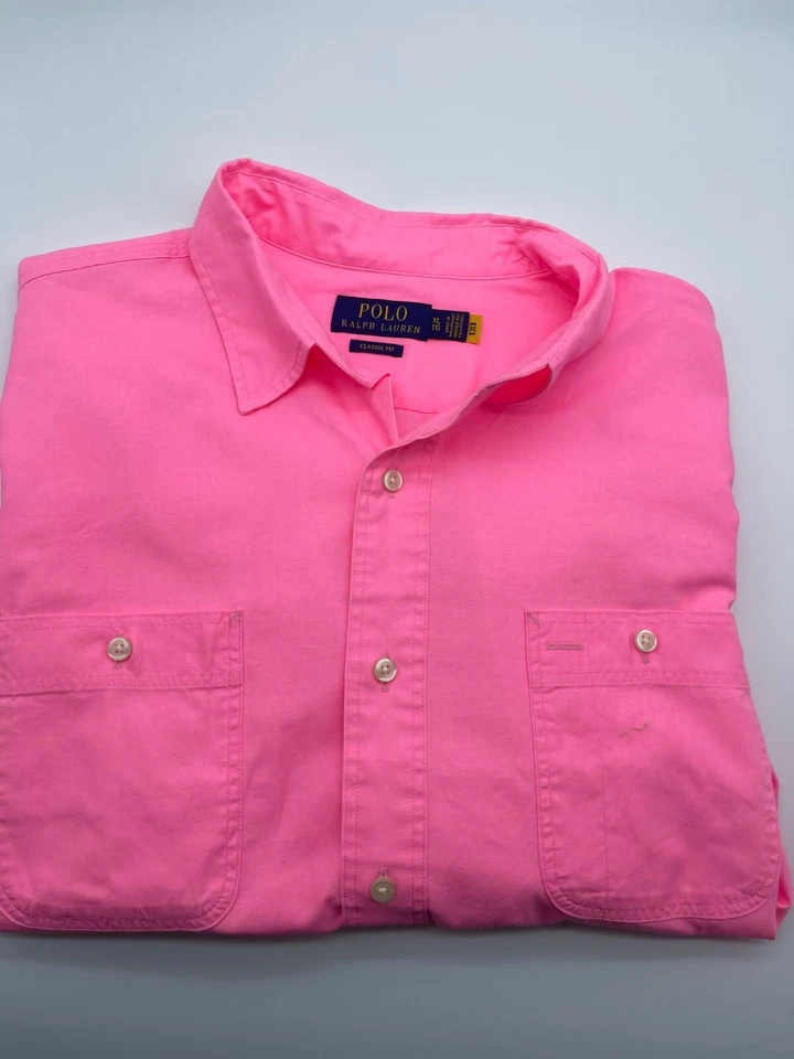 NUEVO CON ETIQUETAS Para hombres Ralph Lauren Camisa Abotonada Calce Clásico M L XL XXL 0025 Foto 1 de 1