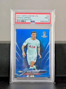 2017 Topps Chrome Kieran Trippier PSA 9 Blue /150 Mint Tottenham Hotspur - Picture 1 of 3