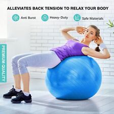 Yoga Ball Exercise Anti Burst Fitness Balance Workout Stability US 18''-34''