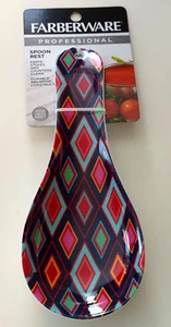 2020 Farberware Multicolored Diamond Spoon Rest - Picture 1 of 2