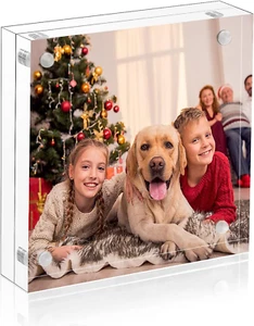 4X4 Picture Frame, Clear Double Sided Acrylic Photo Frames - Picture 1 of 12