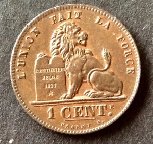 Belgique - Léopold II - Superbe monnaie de 1 Centime 1907 FR  (2) - Picture 1 of 2