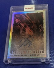 2021 Topps Project 70 by Mikael B. Mike Trout On Card Auto /70 Angels SSP Rare