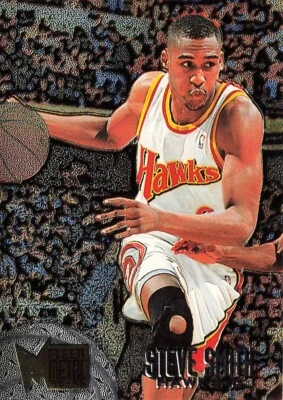 1995-96 Metal Atlanta Hawks Basketball Card #4 Steve Smith - Image 1 of 4