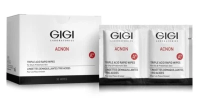 GiGi Acnon Triple Acid Rapid Wipes For Oily and Problematic Skin 30 Pcs - Image 1 of 2