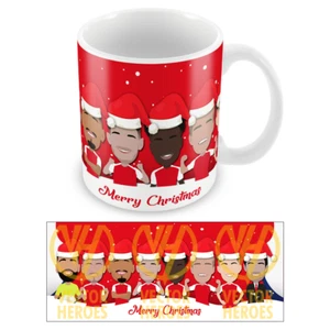 Arsenal 2024-25 Vector Heroes Christmas Mug Cup Arteta Saka etc Great Gift - Picture 1 of 1