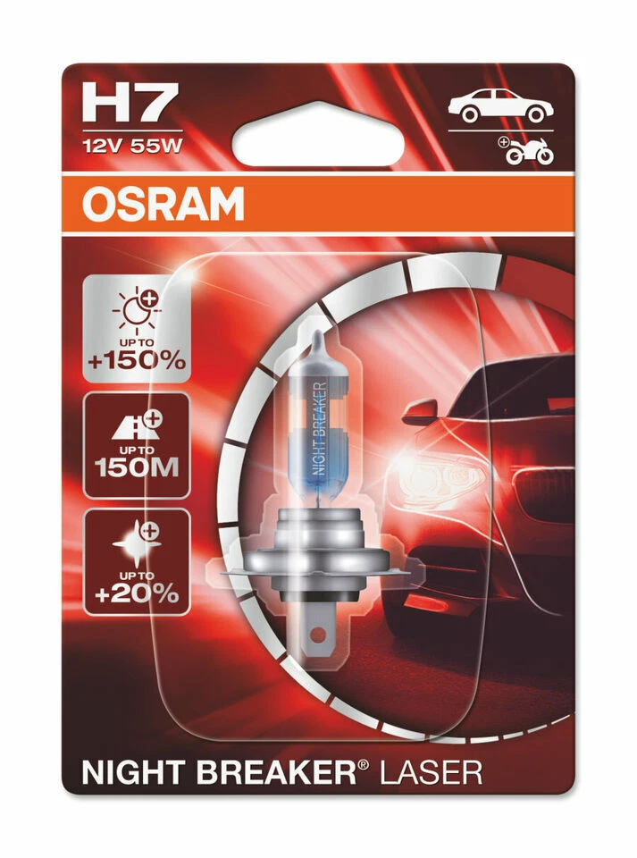OSRAM Night Breaker Laser H7 12V 55W Halogenlicht (64210NL)
