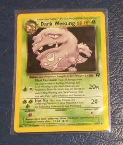Pokemon Dark Weezing 14/82 Team Rocket Holo - Picture 1 of 10