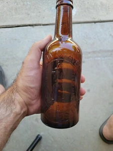 Antique AUSTIN CRAVEN LIMITED MANCHESTER ENGLAND BEER BOTTLE Vintage - Picture 1 of 17