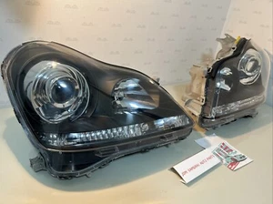 Toyota Crown Majesta 2004-2009 S180 INNER BLACK PAINT OEM Headlight SET JDM VIP - Picture 1 of 24