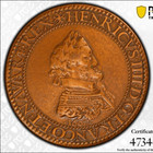 Frankreich, Henri IV, Franken 1607 Piedfort, offizielle Restrike 1974, PCGS SP65, #125