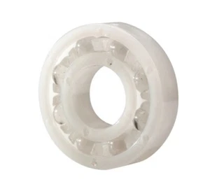 AR6-G 3/8" Bore D 7/8" OD 7/32" Wide Open Plastic Race Radial Ball Bearing 10PK - Picture 1 of 2
