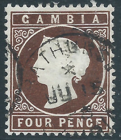 Gambia, Sc #17, 4d Used Cover