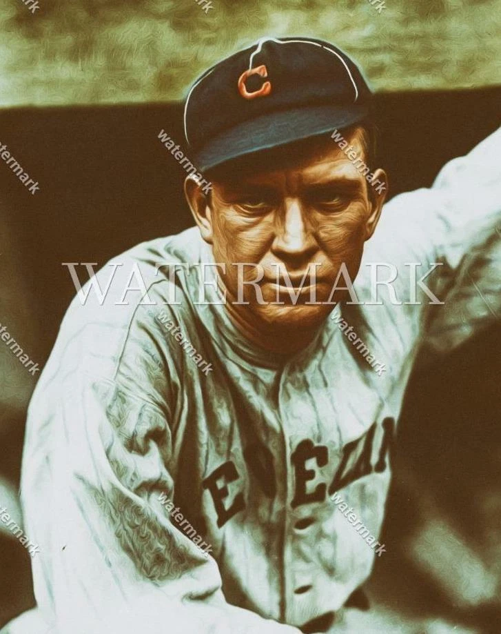 E333 Tris Altavoz Cleveland Indians Béisbol 8x10 11x14 16x20 Foto Pintura al Óleo Foto 1 de 1