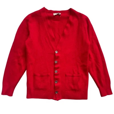 Cárdigan Vintage Pringe of Scotland 100% Cachemira Mujer XS/S Rojo Madre Perla Foto 1 de 4