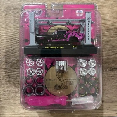 M2 Machines Model Kit - 1967 Shelby G.T. 500 - Release 77 - Pink/Black SHELBY - Image 1 of 4