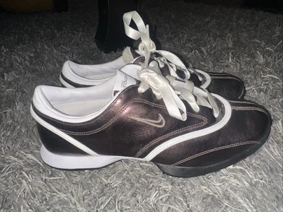 Zapatos de golf Nike Air Zoom 8,5 W para mujer marrón 335949-211 picos con cordones bajos Foto 1 de 4