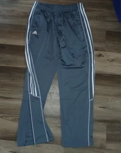 Adidas Originals Men's Size Large Tall 2015 Grey Ankle Zip Wide Leg Track Pants - Picture 1 of 6