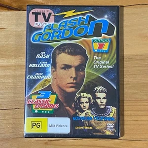 Flash Gordon Original TV Series Volume 1 DVD Vintage SciFi Film PAL ALL Sealed - Picture 1 of 2