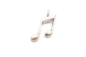 Vintage Sterling Silber 925 Musik Note Anhänger - Bild 1 von 7