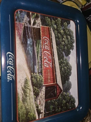 Coca Cola Metal Tray The Gathering Place & 1905 Summer Bridge 1995  - Image 1 of 2