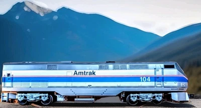 Williams O Scale #104 GENESIS  NE STYLE AMTRAK W/HORN CAB - Image 1 of 4