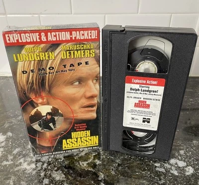 Hidden Assassin (VHS, 1996) Thriller Dolph Lundgren DEMO TAPE RARE!! - Image 1 of 4