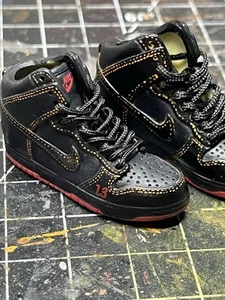 Mini Air Jordan Dunk Sneakers 1:6 Scale Shoes Hand Painted NIKE’s Sneakers 👟 - Picture 1 of 12