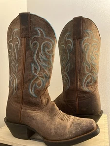 Botas de Vaquero Shyanne Gravity Wren Punta Cuadrada Bordadas Para Mujer Talla 7M” - Imagen 1 de 8