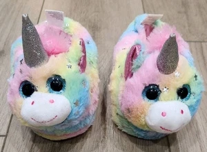 Swiggles Einhorn Regenbogen Kleinkind Mädchen Hausschuhe mit Sternen Größe M 7/8 - Bild 1 von 6