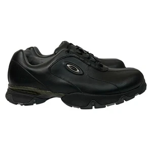 OAKLEY Scarpe da golf driver smoking pelle nera punte morbide da uomo taglia 11 - Foto 1 di 11