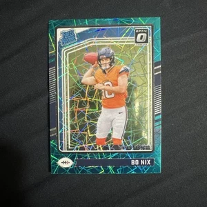 2024 Optic Rated Rookie Bo Nix #209 Teal Velocity Prizm (RC) SSP CASE HIT - Picture 1 of 2