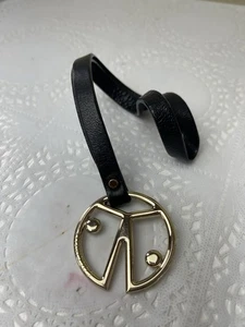 Coccinelle - Black Gold Hardware Leather Bag Charm - Picture 1 of 5