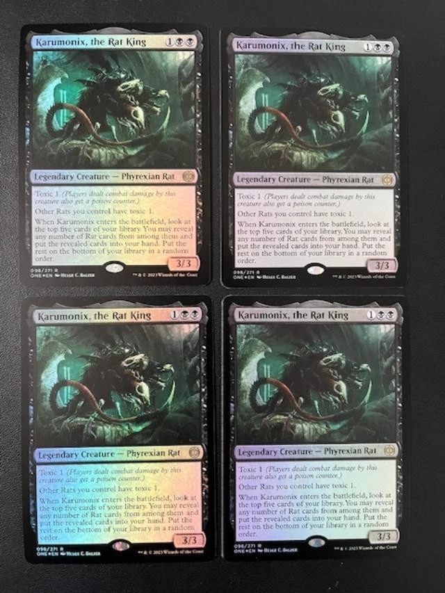 MTG- Karumonix, the Rat King x4 - Phyrexia: All Will Be One - FOIL - Image 1 of 1