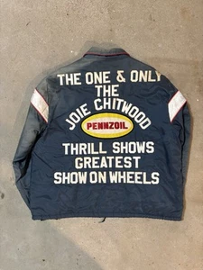 Joie Chitwood Greatest Show On Wheels Stunt Thrill Show Crew Jacket VTG 70s - Picture 1 of 15