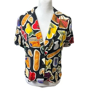Top Lisa Says Gah Andie Italiano Estampado Verano Para Mujer Talla XS Botón Delantero - Imagen 1 de 10