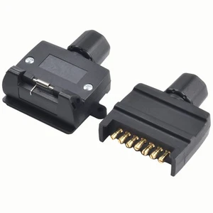Conector adaptador de remolque plano de 7 pines de alta calidad garantiza una conexión segura - Imagen 1 de 17