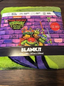 TMNT Teenage Mutant Ninja Turtles   Blanket Nickelodeon 62 INCHESX 90INCHES - Picture 1 of 4