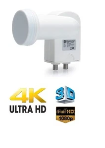UNIVERSAL TWIN LNB CYFROWY POLSAT NC+ HD SKY ASTRA THORE 3D 4K 40MM - Bild 1 von 1
