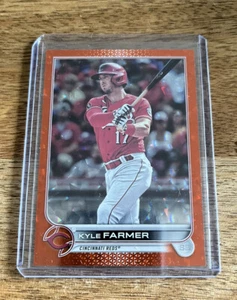 2022 Topps Serie 2 #557 Kyle Farmer SP Naranja Foilboard Paralelo/299 Rojos - Imagen 1 de 2