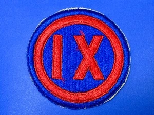 United States Army IX Corps 9th Corps Round Shoulder Rothco Patch WW2 Insignia  - Picture 1 of 8