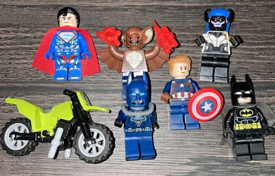 Lego Minifigure Lot DC Comic Scuba Batman Superman Capt America Guardian Galaxy - Image 1 of 4