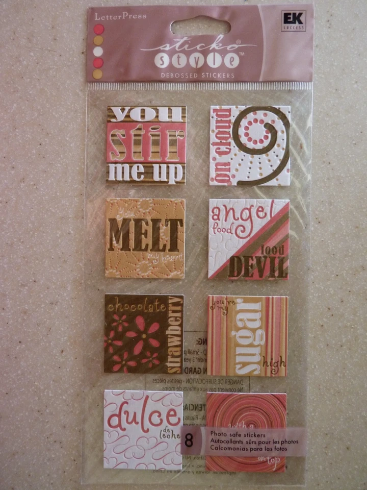 Sticko AURORA FLORA YUMMY Pegatinas Grabadas Paquete Sellado EK Éxito Foto 1 de 1