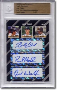 Brad Eldred * Paul Maholm * Neil Walker * Autograph Rookie Auto RC BGS 1/3 - Picture 1 of 1