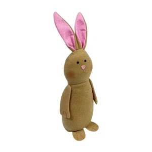 New 14-inch Easter Plush Brown DECORATIVE Bunny with Weighted Bottom Not a Toy - Picture 1 of 3