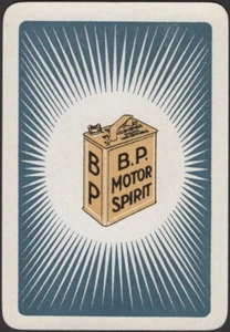Tarjetas de juego Tarjeta Única Antigua Ancha BP MOTOR SPIRIT Coche Gasolina Publicidad A - Imagen 1 de 3