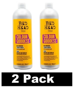 2 x BED HEAD 750mL SHAMPOO TIGI COLOUR GODDESS OIL INFUSED 100% Brand New - Picture 1 of 5
