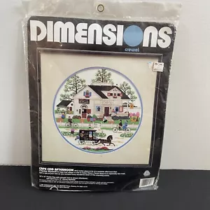 1991 DIMENSIONS Crewel CAPE COD AFTERNOON Needlepoint Embroidery Kit Wysocki - Picture 1 of 6