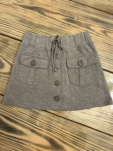 Old Navy Girls gray button drawstring pull on skort  M-8 - Picture 1 of 7